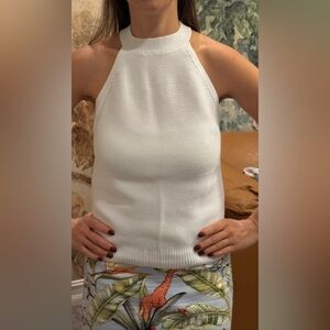 Banana Republic White Halter Top
